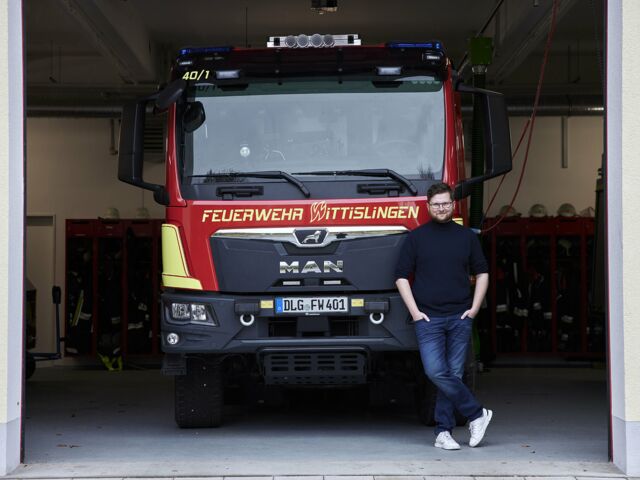 Thomas Reicherzer bei der Freiwilligen Feuerwehr Wittislingen